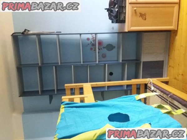 Domestav , masivní zdravý nábytek do dětského pokoje a knihovna s univerzálními skříněmi
