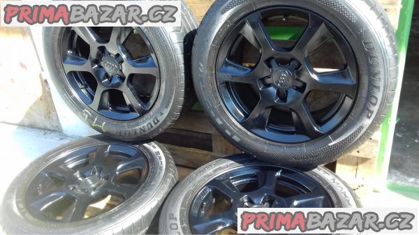 5x112 R16 - černá hliníková originál sada Audi - 225/55 R16