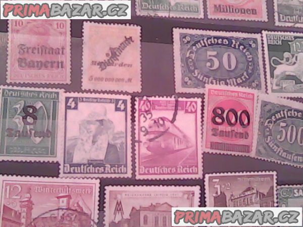 filatelie- přetisky československo - Deutsches Reich filatelie- přetisky československo - Deutsches Reich