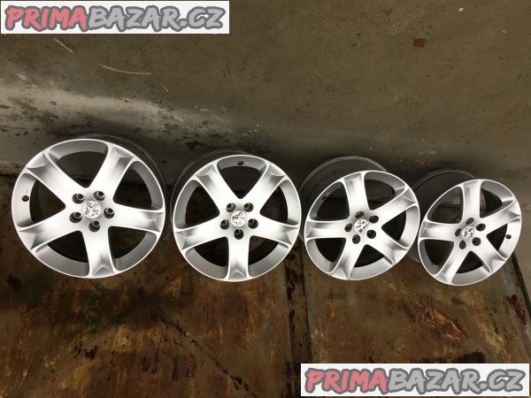 5x108 R17 - poriginál alu ráfky Peugeot 407