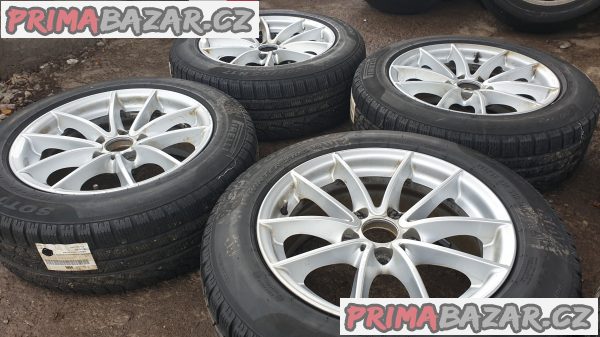 alu kola elektrony s pneu pirelli BMW 6787575 X3 E90 E93 E46 5x120 7.5jx17 is32 et32 pneu 60% vzorek zet zimni cena:8990