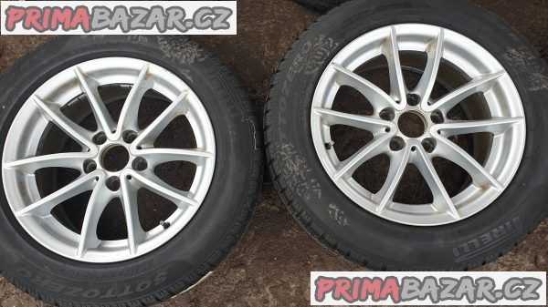 alu kola elektrony s pneu pirelli BMW 6787575 X3 E90 E93 E46 5x120 7.5jx17 is32 et32 pneu 60% vzorek zet zimni cena:8990