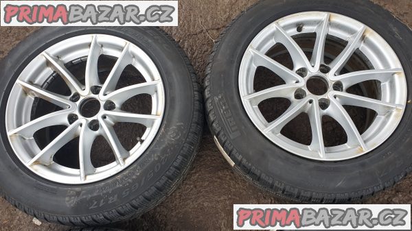 alu kola elektrony s pneu pirelli BMW 6787575 X3 E90 E93 E46 5x120 7.5jx17 is32 et32 pneu 60% vzorek zet zimni cena:8990