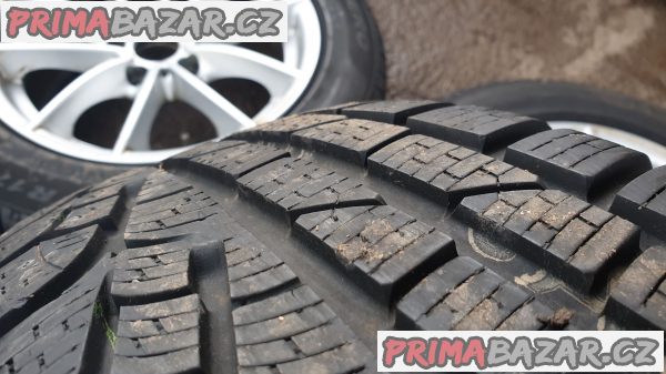 alu kola elektrony s pneu pirelli BMW 6787575 X3 E90 E93 E46 5x120 7.5jx17 is32 et32 pneu 60% vzorek zet zimni cena:8990