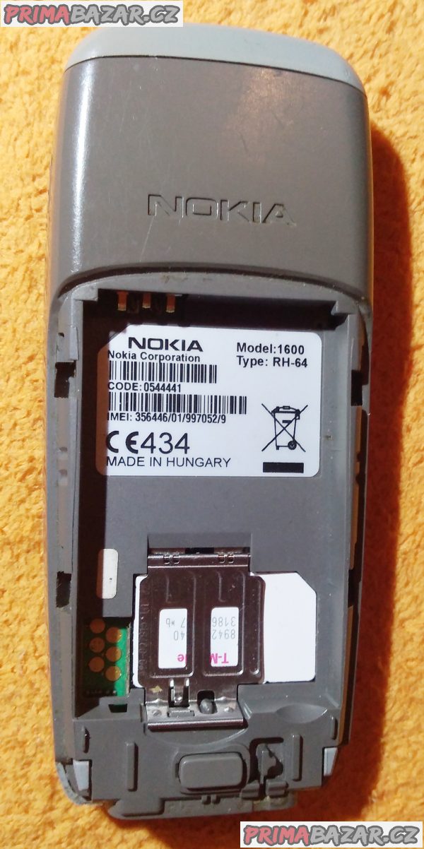 Nokia 1600 - občas SIM funguje a občas ne!!! Nokia 1600 - občas SIM funguje a občas ne!!!