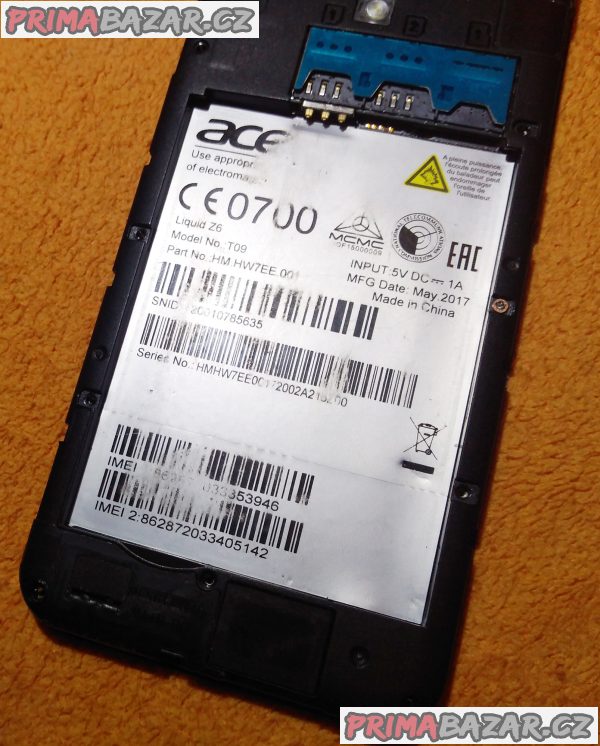 Acer Liquid Z6 - k opravě nebo na náhradní díly!!! Acer Liquid Z6 - k opravě nebo na náhradní díly!!!