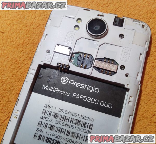 Prestigio MultiPhone PAP5300 na 2 SIM - k opravě nebo na náhradní díly!!! Prestigio MultiPhone PAP5300 na 2 SIM - k opravě nebo na náhradní díly!!!