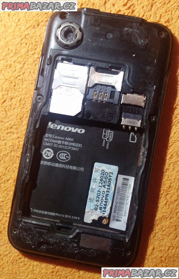 Lenovo A660 na 2 SIM a vodotěsný - funkční s 3mi nedostatky!!! Lenovo A660 na 2 SIM a vodotěsný - funkční s 3mi nedostatky!!!