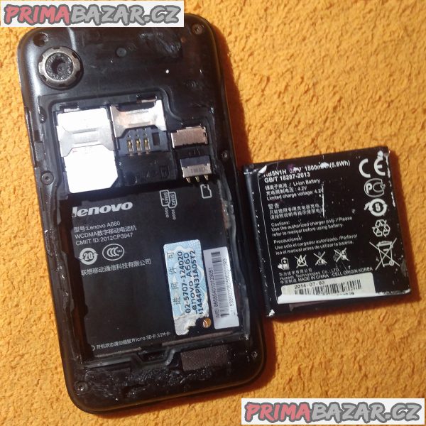 Lenovo A660 na 2 SIM a vodotěsný - funkční s 3mi nedostatky!!! Lenovo A660 na 2 SIM a vodotěsný - funkční s 3mi nedostatky!!!