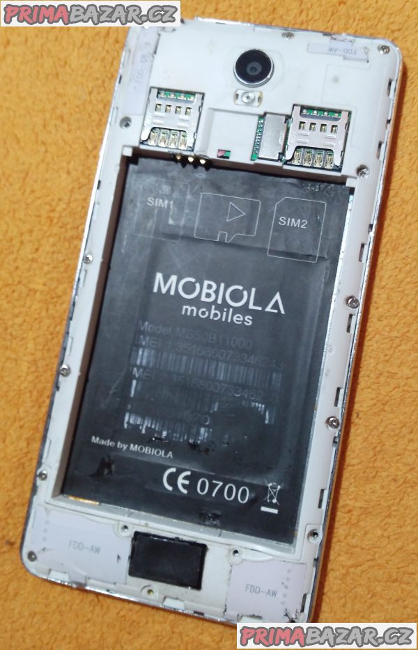 Mobiola Sigma na 2 SIM - k opravě nebo na náhradní díly!!!
