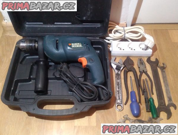 Příklepová vrtačka Black&Decker KR500RE + 12 DÁRKŮ!!! Příklepová vrtačka Black&Decker KR500RE + 12 DÁRKŮ!!!