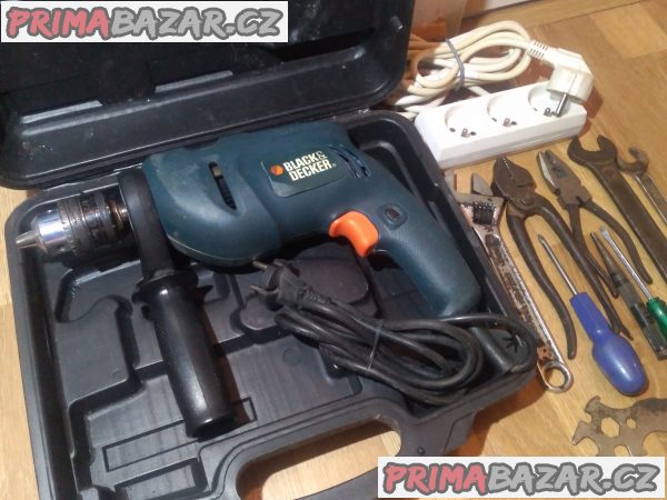 Příklepová vrtačka Black&Decker KR500RE + 12 DÁRKŮ!!! Příklepová vrtačka Black&Decker KR500RE + 12 DÁRKŮ!!!