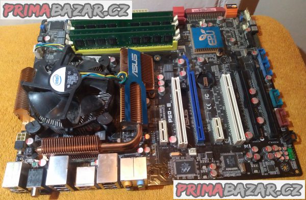 Základní deska ASUS P5Q-E + procesor a chladič a 4 GB RAM!!! Základní deska ASUS P5Q-E + procesor a chladič a 4 GB RAM!!!