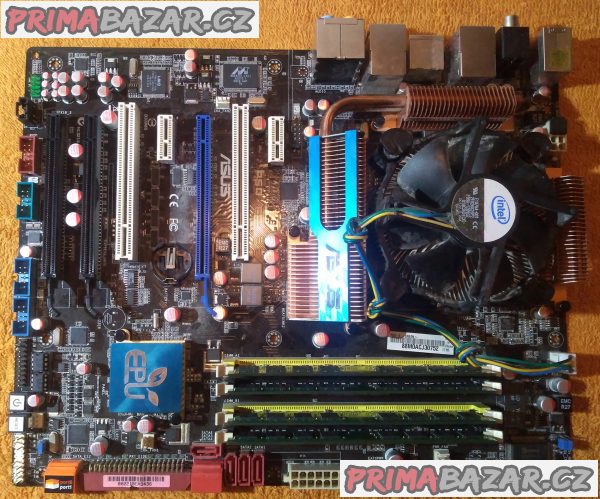 Základní deska ASUS P5Q-E + procesor a chladič a 4 GB RAM!!! Základní deska ASUS P5Q-E + procesor a chladič a 4 GB RAM!!!