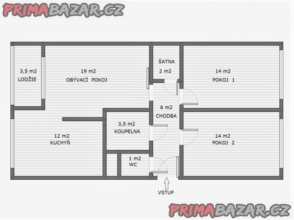 Prodej bytu 3+1+L v Praze 9, Černý Most Prodej bytu 3+1+L v Praze 9, Černý Most