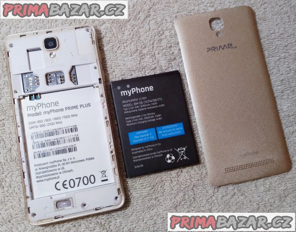 Mobil myPhone PRIME PLUS na 2 SIM - k opravě nebo na náhradní díly!!! Mobil myPhone PRIME PLUS na 2 SIM - k opravě nebo na náhradní díly!!!