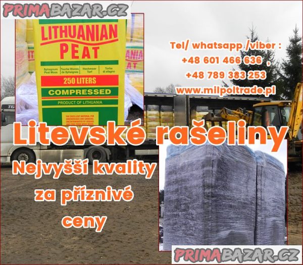 Litevské rašeliny nejvyšší kvality za příznivé ceny