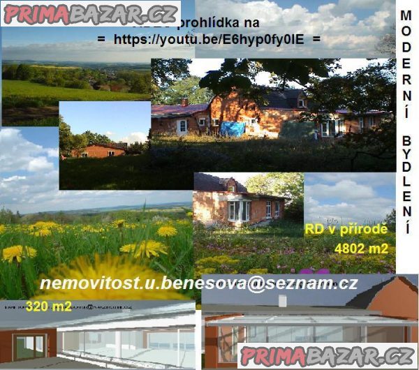 RD novostavba nedaleko Prahy,příroda+bazén,320m2,pozem4802m2,bus,vlak,D3 RD novostavba nedaleko Prahy,příroda+bazén,320m2,pozem4802m2,bus,vlak,D3