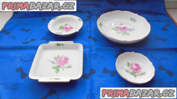 Míšeň porcelánová sada 4 Ks Míšeň porcelánová sada 4 Ks