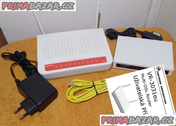 Wi-Fi router Comtrend VR-3031eu + ZDARMA switch. Wi-Fi router Comtrend VR-3031eu + ZDARMA switch.