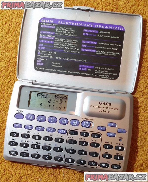 Elektronický organizér G-LAB DB1610 - jako nový. Elektronický organizér G-LAB DB1610 - jako nový.