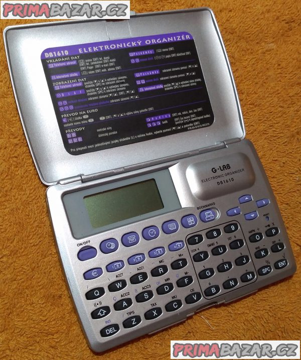 Elektronický organizér G-LAB DB1610 - jako nový. Elektronický organizér G-LAB DB1610 - jako nový.