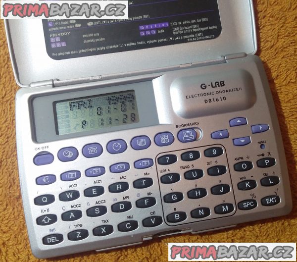 Elektronický organizér G-LAB DB1610 - jako nový. Elektronický organizér G-LAB DB1610 - jako nový.