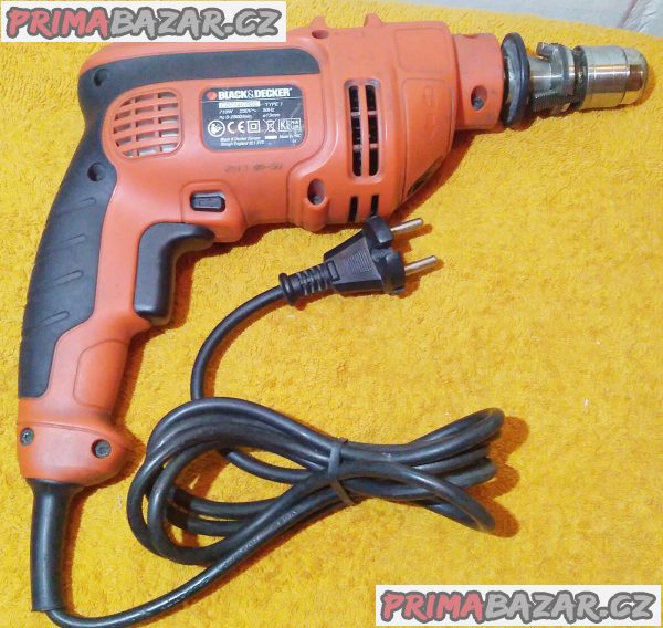 Vrtačka s příklepem Black & Decker 710 W + ZDARMA kompresor!!! Vrtačka s příklepem Black & Decker 710 W + ZDARMA kompresor!!!