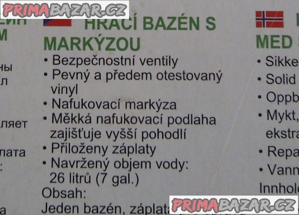 Dětský bazén s ochranou proti slunci BESTWAY, nevybalený, NOVÝ Dětský bazén s ochranou proti slunci BESTWAY, nevybalený, NOVÝ