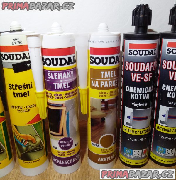 11 pomocníků SOUDAL - tmely, lepidla, chemické kotvy!!! 11 pomocníků SOUDAL - tmely, lepidla, chemické kotvy!!!
