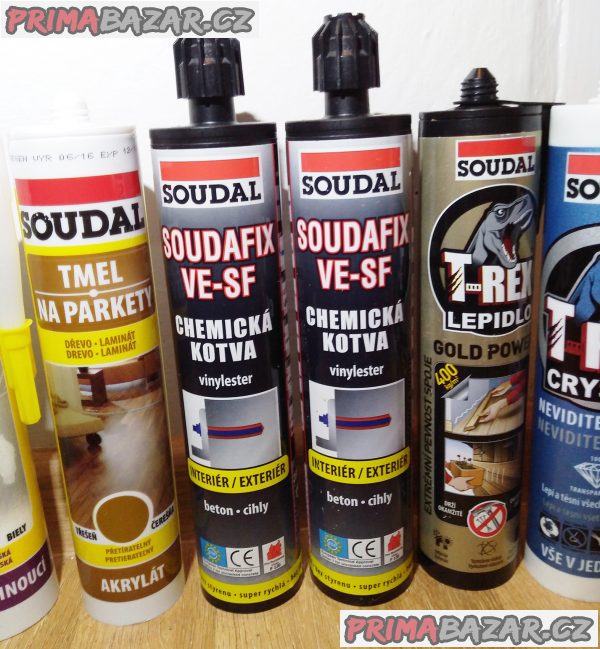 11 pomocníků SOUDAL - tmely, lepidla, chemické kotvy!!! 11 pomocníků SOUDAL - tmely, lepidla, chemické kotvy!!!