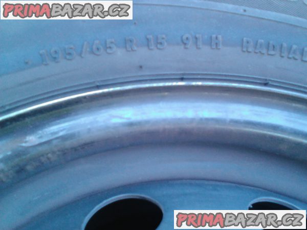 LETNÍ PNEU S DISKY na fiat stilo195/65 R15, LETNÍ PNEU S DISKY na fiat stilo195/65 R15,