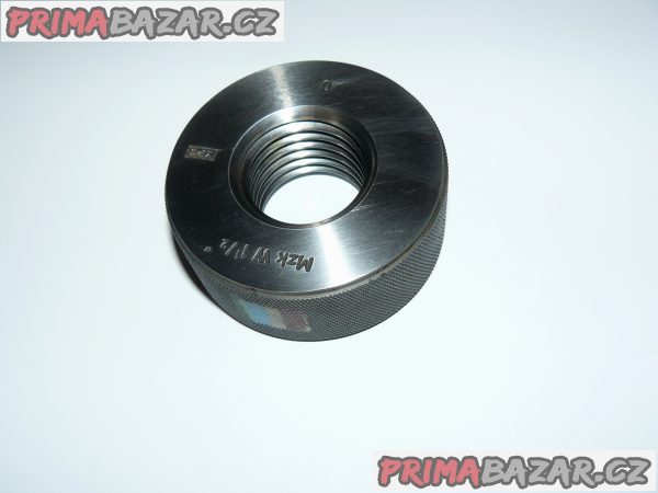 Závitový kroužek mezní W 1 1/2" Mzk, 0 - dobrá strana Závitový kroužek mezní W 1 1/2" Mzk, 0 - dobrá strana