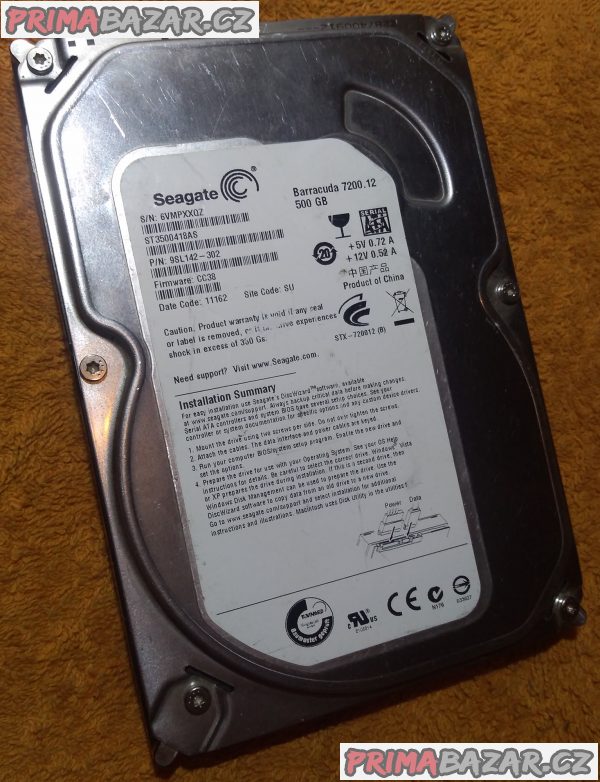 Rychlý vnitřní HDD Seagate 500 GB + ZDARMA 40 GB!!! Rychlý vnitřní HDD Seagate 500 GB + ZDARMA 40 GB!!!