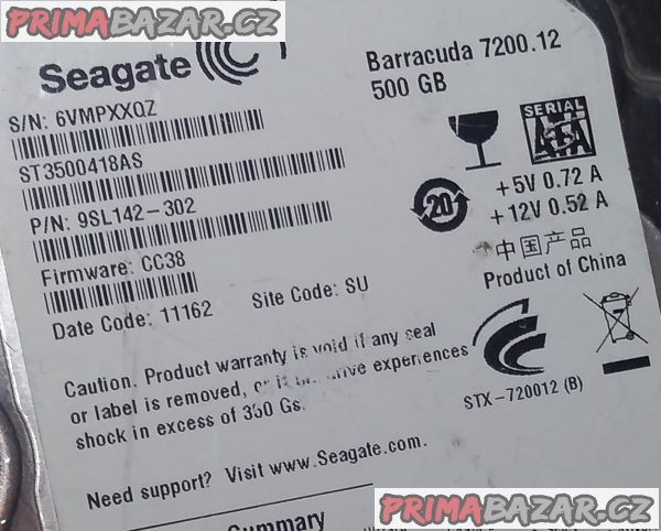 Rychlý vnitřní HDD Seagate 500 GB + ZDARMA 40 GB!!! Rychlý vnitřní HDD Seagate 500 GB + ZDARMA 40 GB!!!