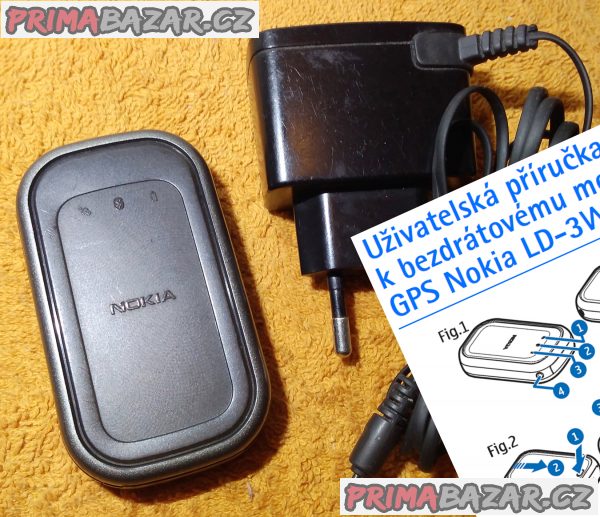 Bezdrátový externí GPS přijímač NOKIA LD-3W. Bezdrátový externí GPS přijímač NOKIA LD-3W.