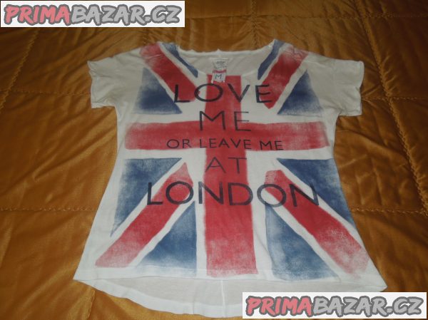 Dámské tričko BSK London, bavlna, vel. M Dámské tričko BSK London, bavlna, vel. M