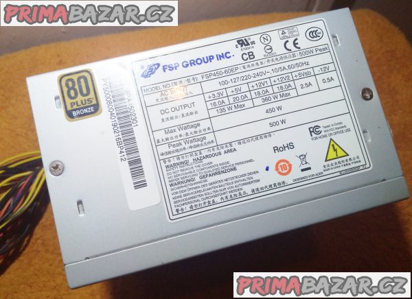 PC zdroj FSP450-60EP - až 500 W. PC zdroj FSP450-60EP - až 500 W.