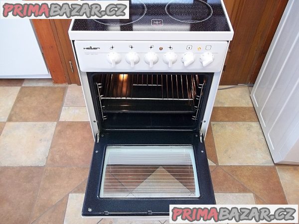 Sporák sklokeramický HELLER šíře 50 cm horkovzduch Sporák sklokeramický HELLER šíře 50 cm horkovzduch