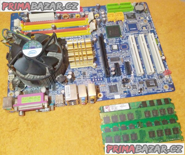 Zákl. deska Gigabyte GA-8I945P-G-RH + procesor a chladič a 4 GB RAM!!! Zákl. deska Gigabyte GA-8I945P-G-RH + procesor a chladič a 4 GB RAM!!!