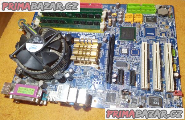 Zákl. deska Gigabyte GA-8I945P-G-RH + procesor a chladič a 4 GB RAM!!! Zákl. deska Gigabyte GA-8I945P-G-RH + procesor a chladič a 4 GB RAM!!!