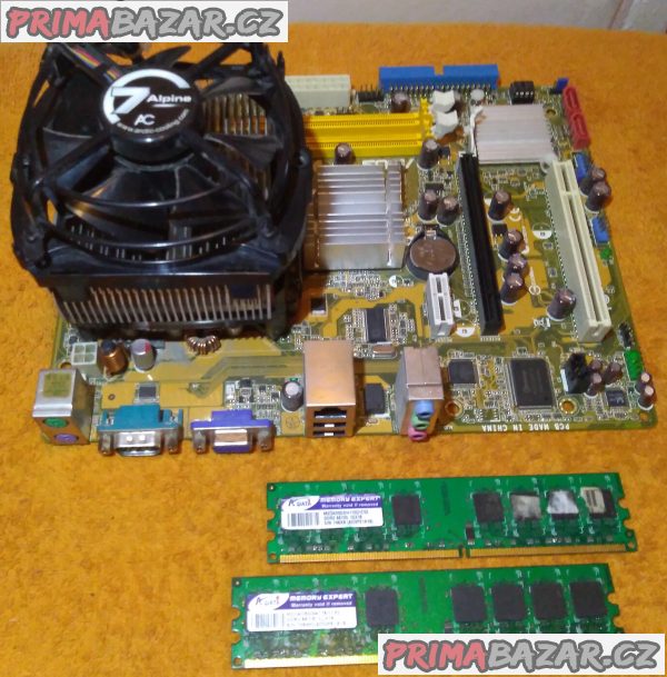 Zákl. deska ASUS P5G-MX + procesor a chladič a 2 GB RAM!!! Zákl. deska ASUS P5G-MX + procesor a chladič a 2 GB RAM!!!