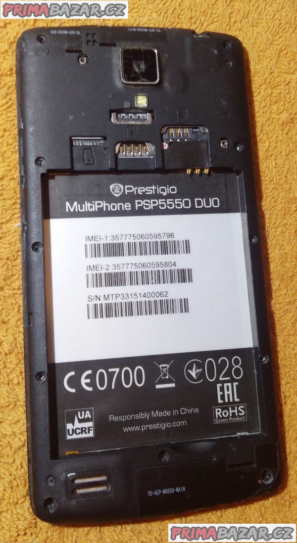 Prestigio PSP5550 na 2 SIM - nefunkční displej!!! Prestigio PSP5550 na 2 SIM - nefunkční displej!!!