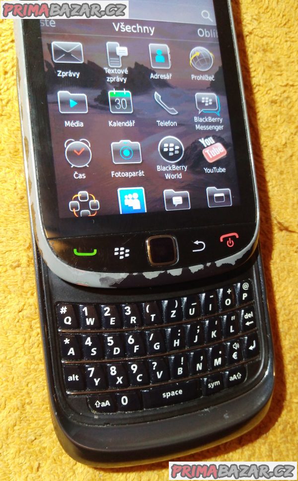 Výsuvný BlackBerry 9800 Torch - s poškoz. kontakty pod SIM!!! Výsuvný BlackBerry 9800 Torch - s poškoz. kontakty pod SIM!!!