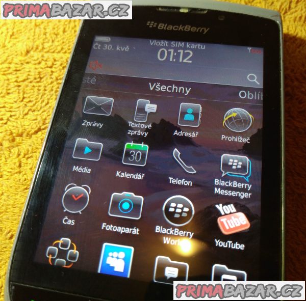 Výsuvný BlackBerry 9800 Torch - s poškoz. kontakty pod SIM!!! Výsuvný BlackBerry 9800 Torch - s poškoz. kontakty pod SIM!!!