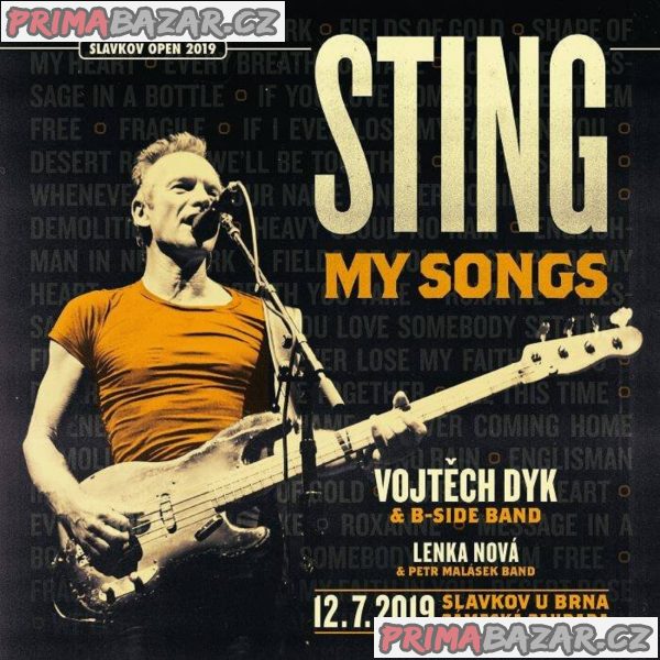 Prodám - STING SLAVKOV 12.7. 2019 -  EXELENTNÍ KONCERT ! ! !