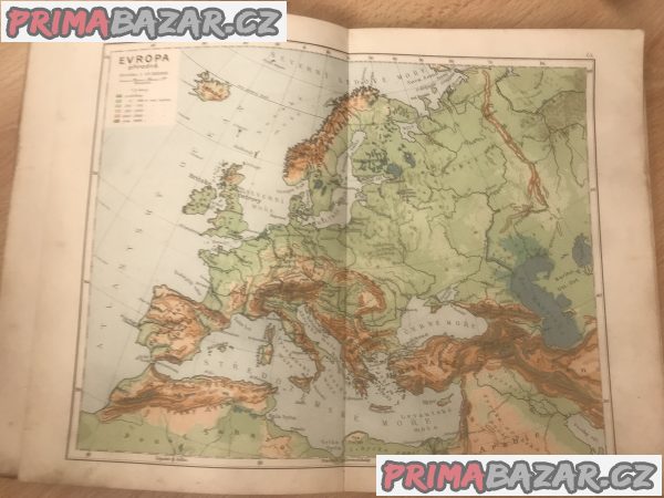 Vávruv zeměpisny atlas z roku 1905. Vávruv zeměpisny atlas z roku 1905.