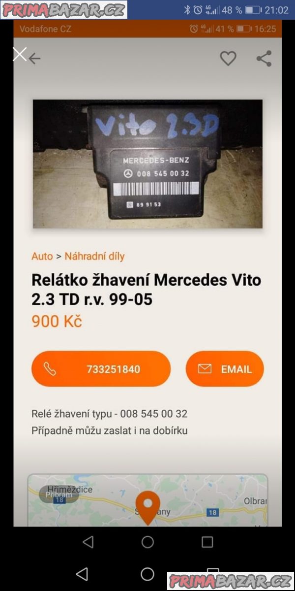 Relatko zhaveni Mercedes Vito