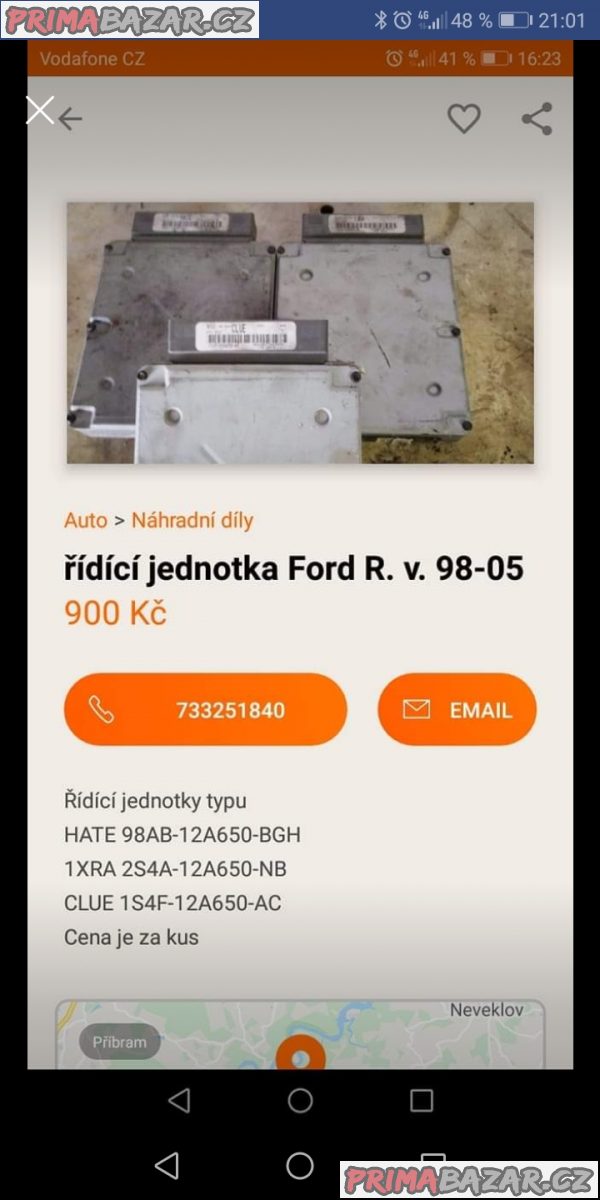 Řídící jednotky Ford Focus