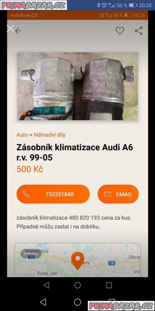 Zásobník klimatizace Audi A6